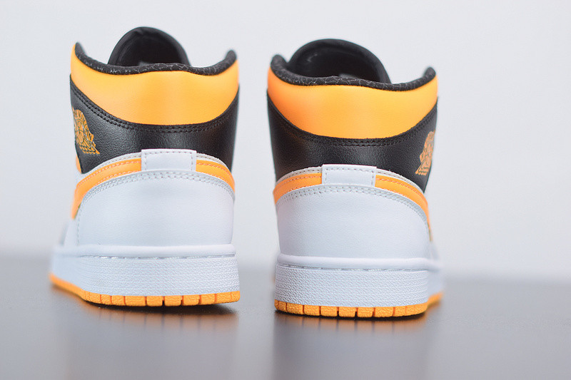 air jordan 1 mid laser orange black cv5276-107