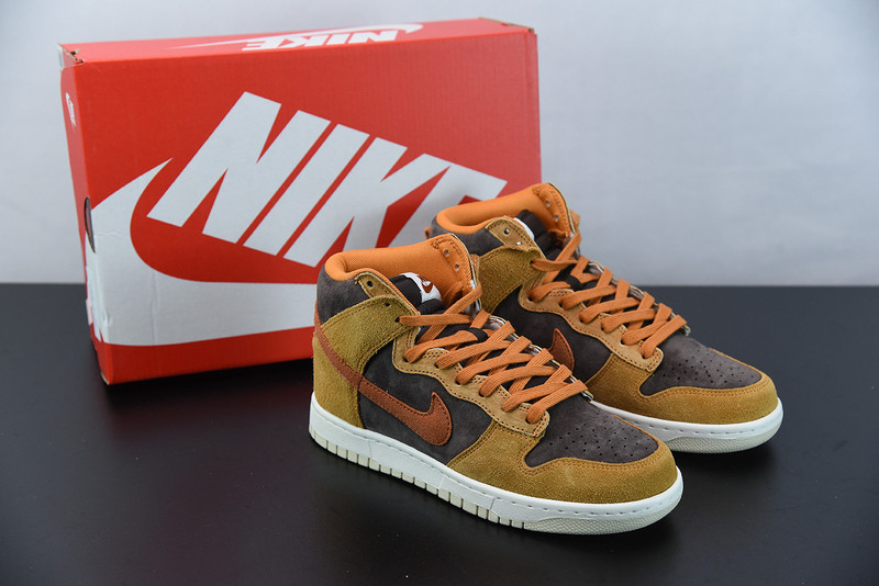 nike dunk high “dark curry” dd1401-200