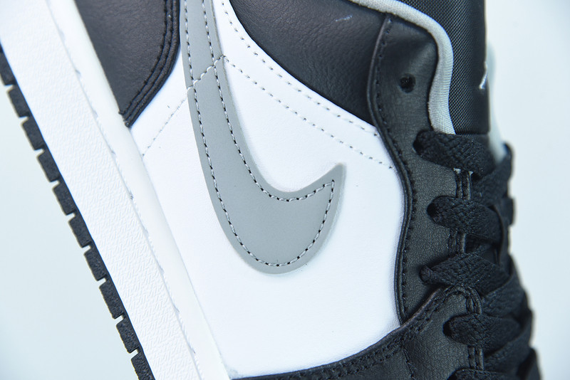 air jordan 1 low black white grey 553558-040