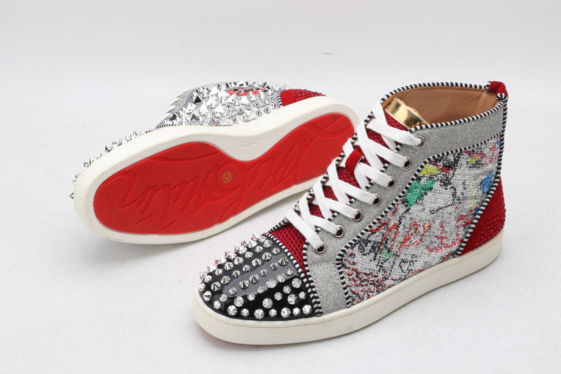 chian louin high top sneaker