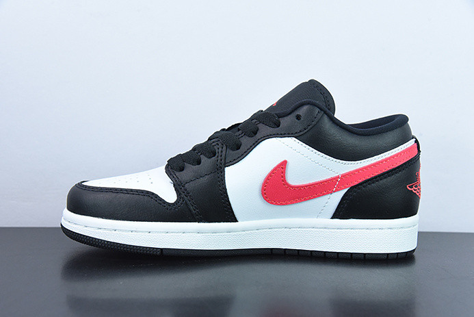 air jordan 1 low black siren red (w) dc0774-004