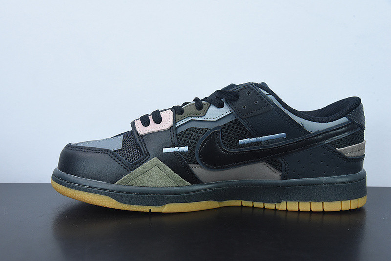 nike dunk low scrap black gum db0500-001