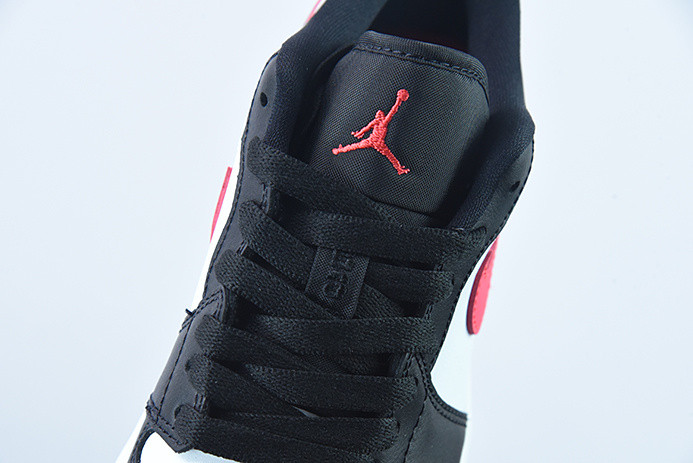 air jordan 1 low black siren red (w) dc0774-004