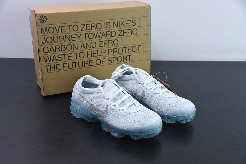 nike vapormax 2023 flyknit pure platinum white dv1678-002